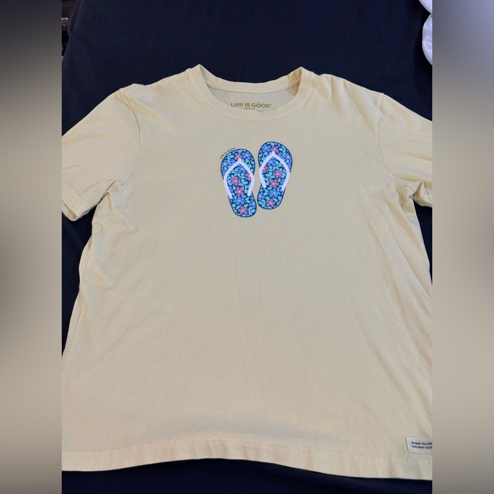 Life Is Good Tan T-Shirt